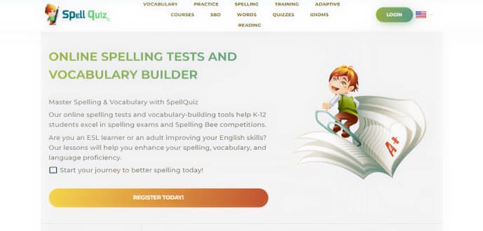 Spellquiz Vocabulary Builder App